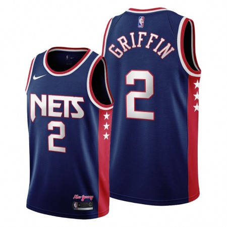 Herren NBA Brooklyn Nets Trikot Blake Griffin 2 Nike 2021-2022 City Edition Throwback 90s Swingman